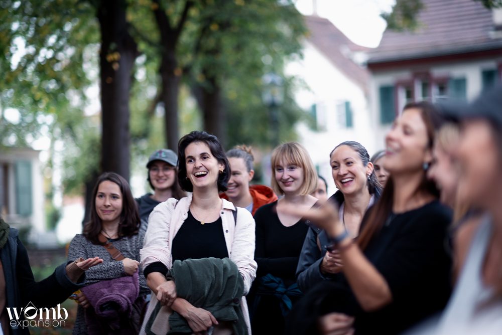 Gruppe der Ausbildung im Freien